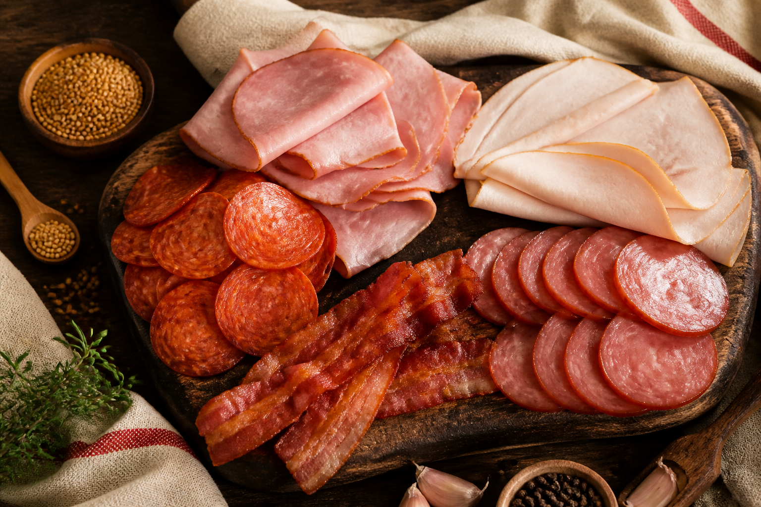 Frios Bonatti: presunto, bacon, peperoni e fatiados